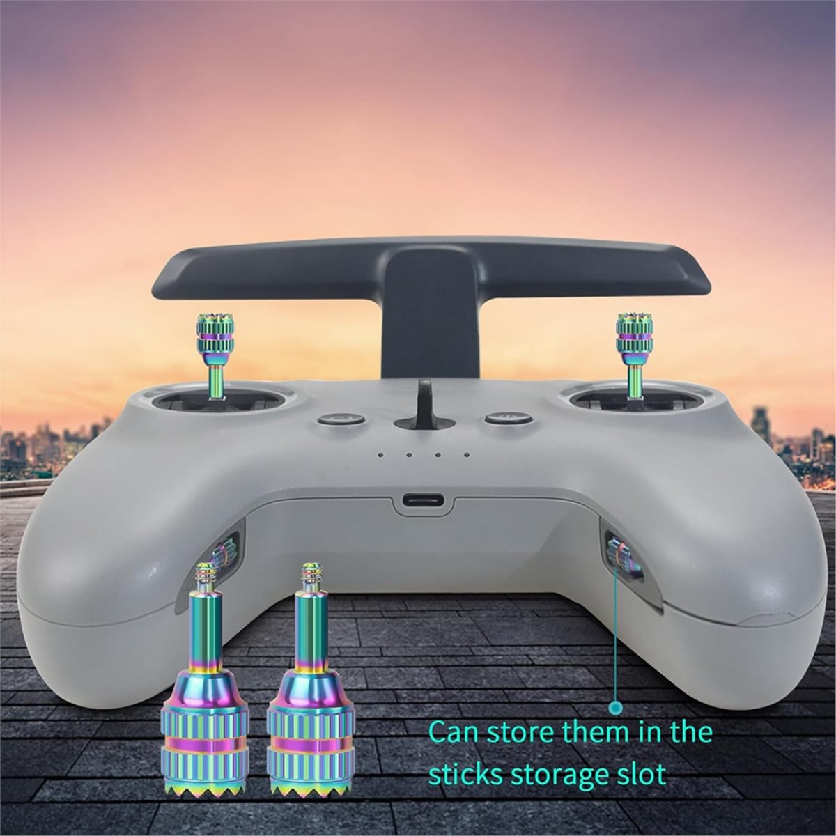DT75BG 4 Peças Joysticks de Co - Drone Control Stick avaliação e preço