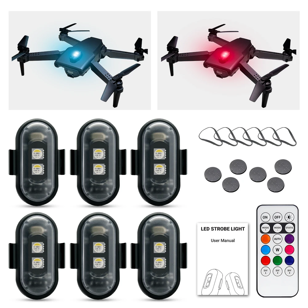 Luz estroboscópica para motoci - Drone Strobe Light avaliação e preço