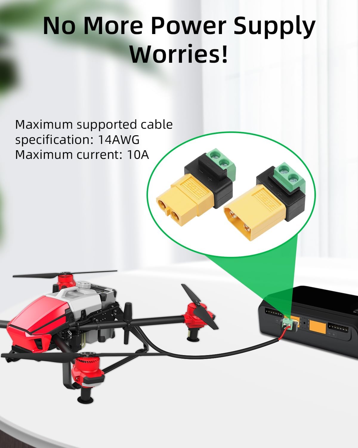 Adaptador Conector XT60 de 2 P - Drone Solar Charger avaliação e preço